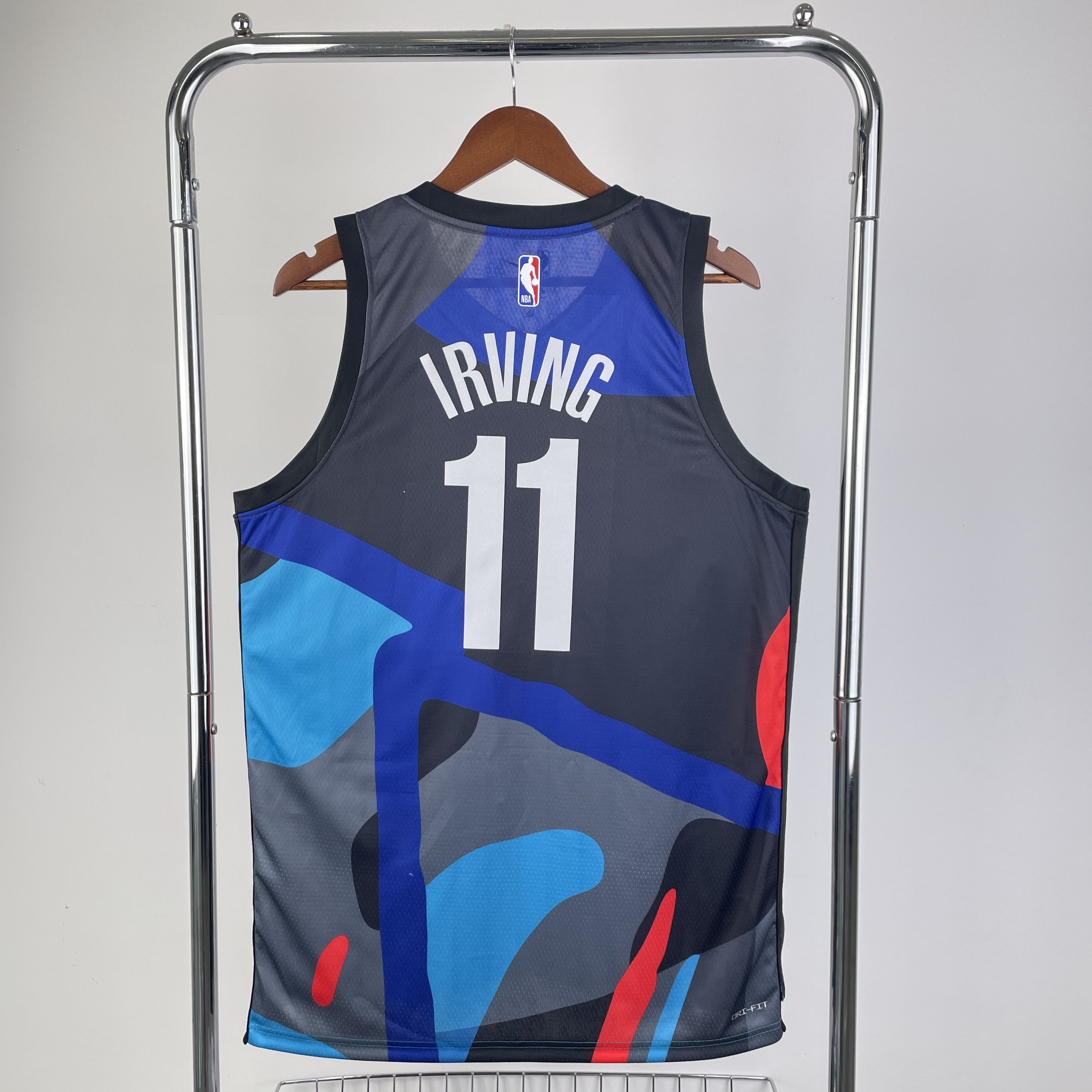 Men Brooklyn Nets #11 Irving Black City Edition 2024 Nike NBA Jersey->brooklyn nets->NBA Jersey